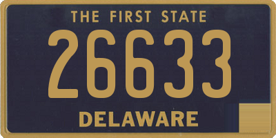 DE license plate 26633