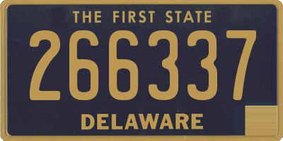 DE license plate 266337
