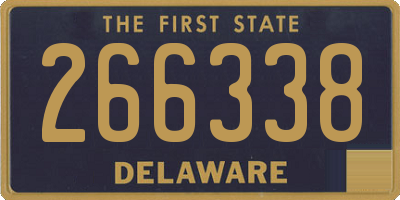 DE license plate 266338