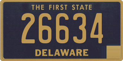 DE license plate 26634