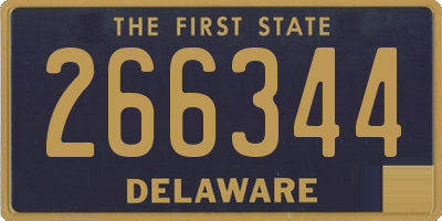 DE license plate 266344