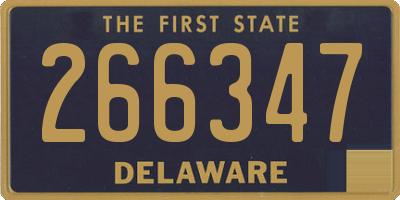 DE license plate 266347