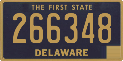 DE license plate 266348