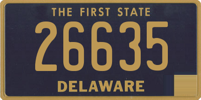 DE license plate 26635