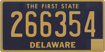 DE license plate 266354