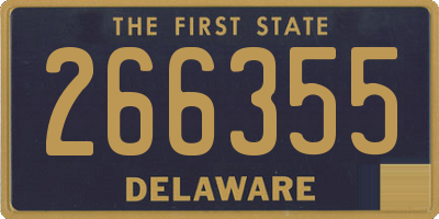DE license plate 266355