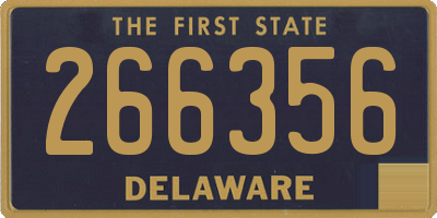 DE license plate 266356