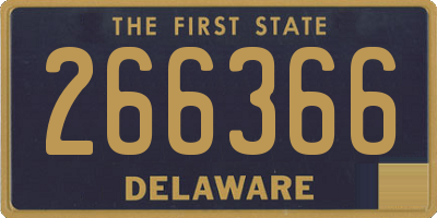 DE license plate 266366