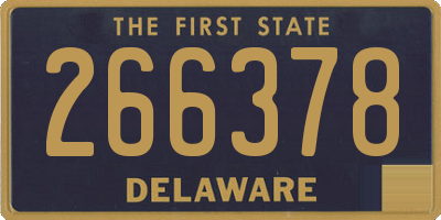 DE license plate 266378