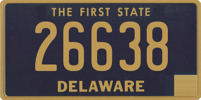 DE license plate 26638