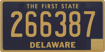 DE license plate 266387