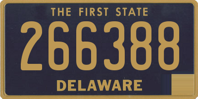 DE license plate 266388