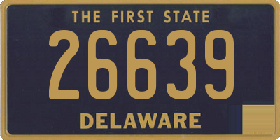 DE license plate 26639