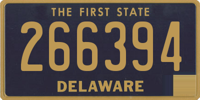 DE license plate 266394