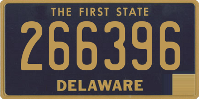 DE license plate 266396