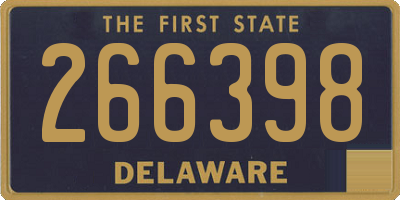 DE license plate 266398