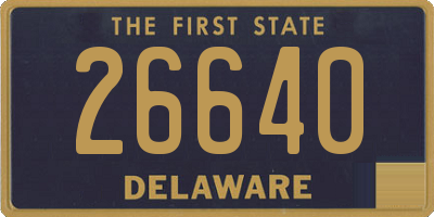 DE license plate 26640