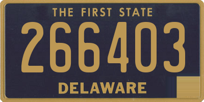 DE license plate 266403
