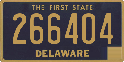 DE license plate 266404