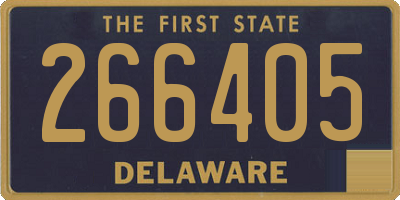 DE license plate 266405