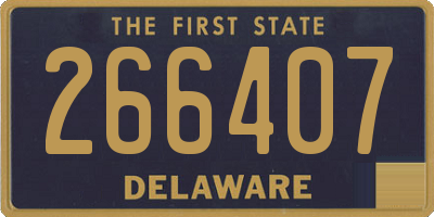 DE license plate 266407