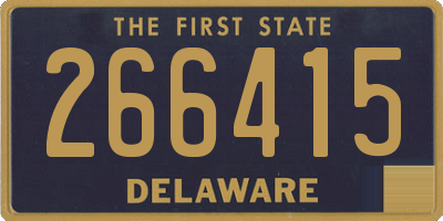DE license plate 266415