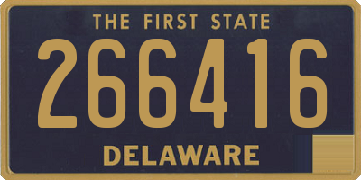DE license plate 266416