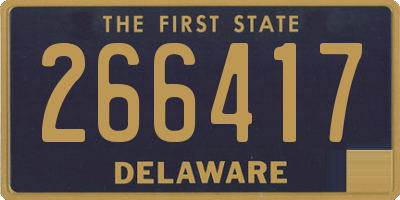 DE license plate 266417