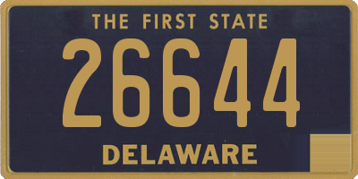 DE license plate 26644