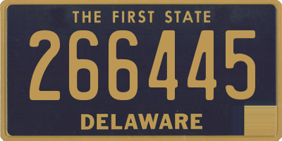 DE license plate 266445