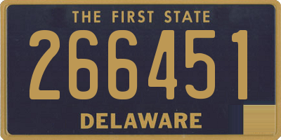 DE license plate 266451