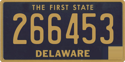 DE license plate 266453