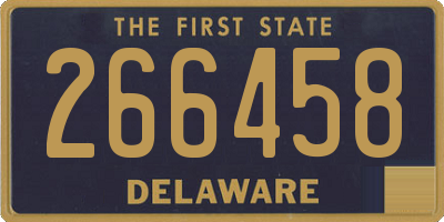 DE license plate 266458