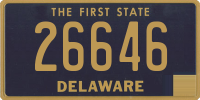 DE license plate 26646