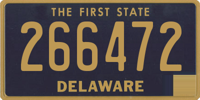 DE license plate 266472