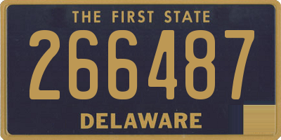 DE license plate 266487