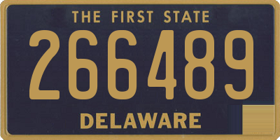 DE license plate 266489