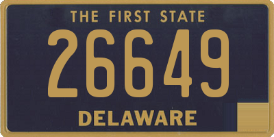 DE license plate 26649