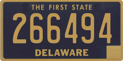 DE license plate 266494