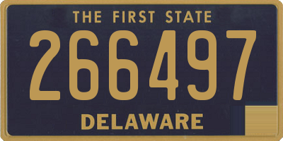 DE license plate 266497