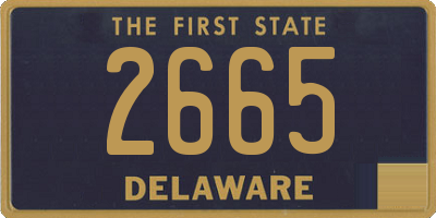 DE license plate 2665