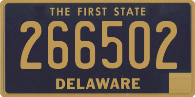 DE license plate 266502