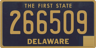 DE license plate 266509