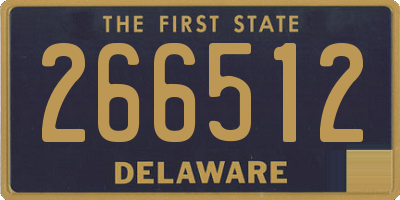 DE license plate 266512