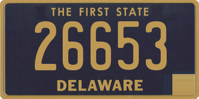 DE license plate 26653