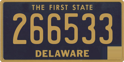 DE license plate 266533