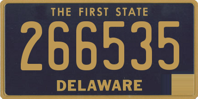 DE license plate 266535