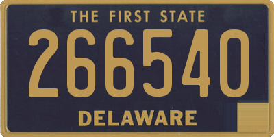 DE license plate 266540