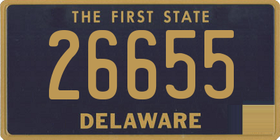 DE license plate 26655