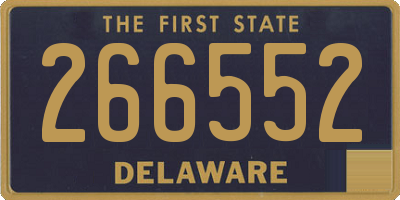 DE license plate 266552